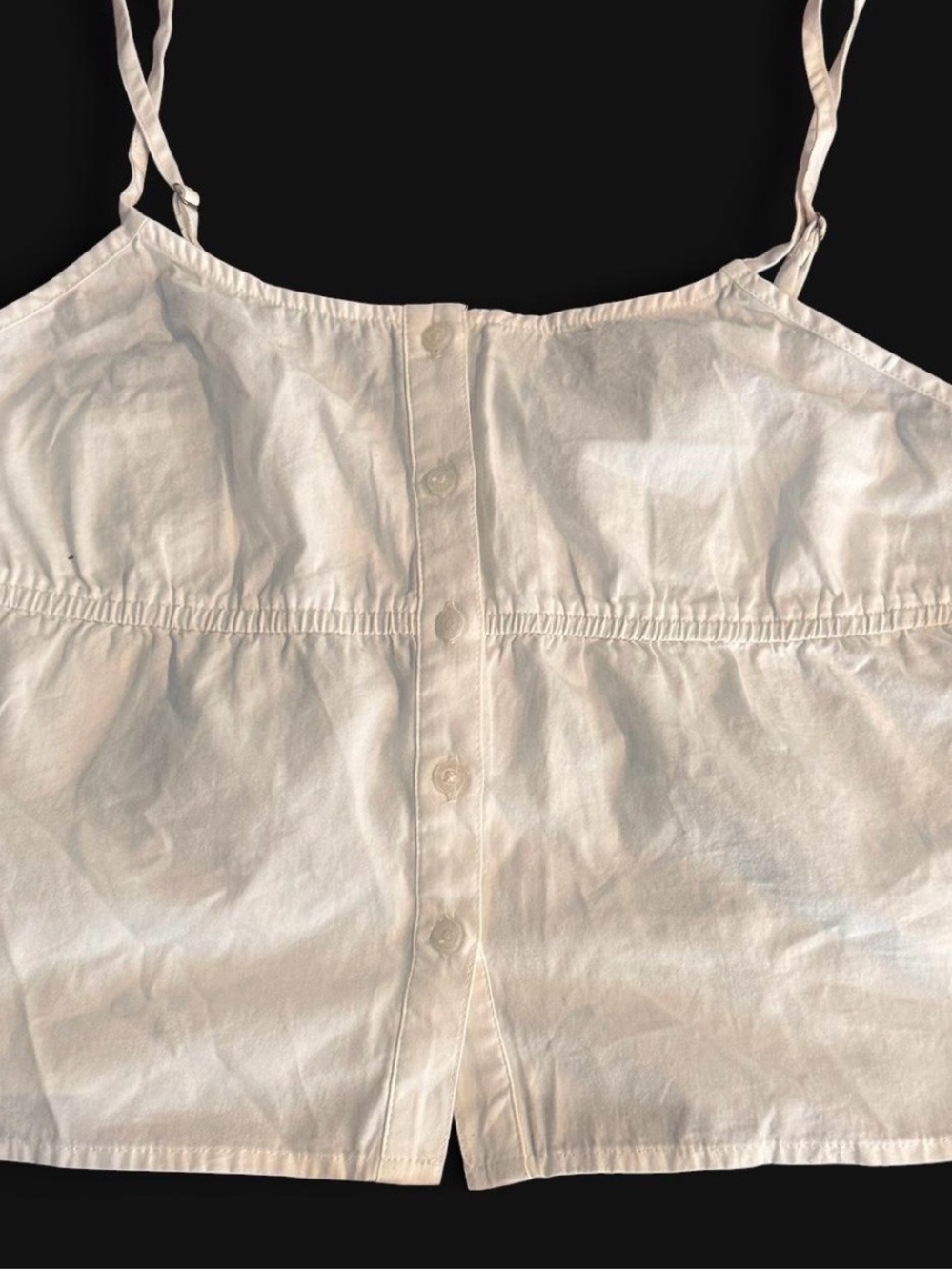 Brandy Melville Button-Front Spaghetti Strap Cami